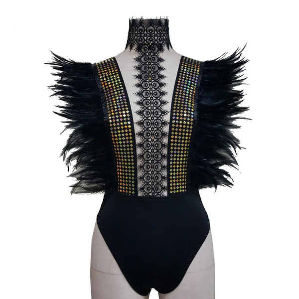 Choice Feather Bodysuit