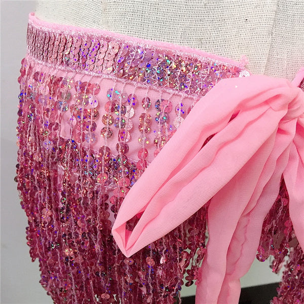 Paola Pink Sequin Skirt