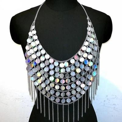 Hype Holographic Bodychain Set