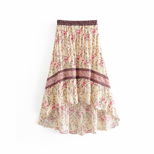 Asymmetrical Boho Chic Skirt
