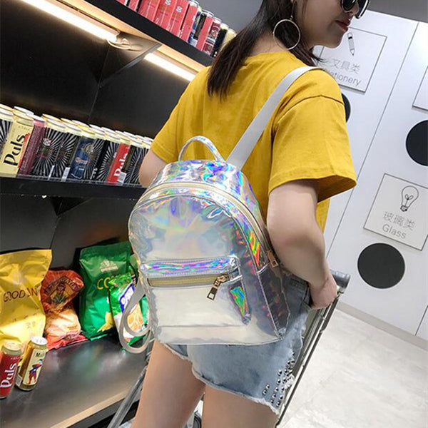 Laser Shine Holographic Backpack