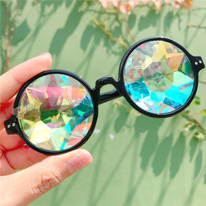 Rainbow Kaleidoscope Glasses by Sexy Festival Wear