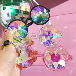 Rainbow Kaleidoscope Glasses by Sexy Festival Wear