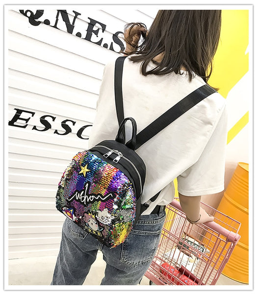 Mini Sequined Rave Backpack