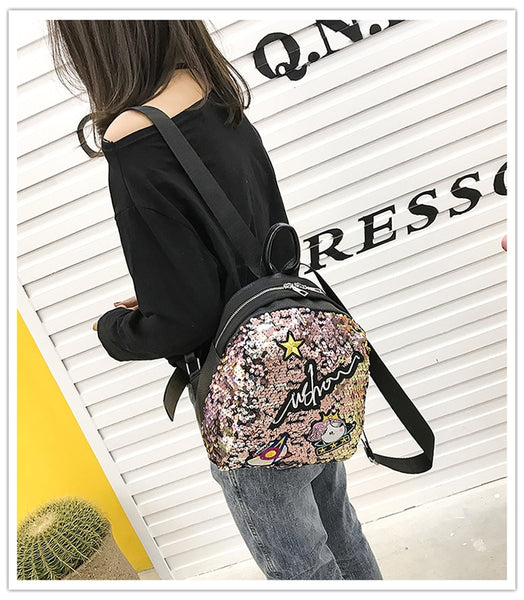 Mini Sequined Rave Backpack