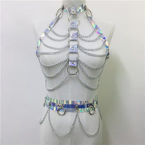 Hailey Holographic Harness Set